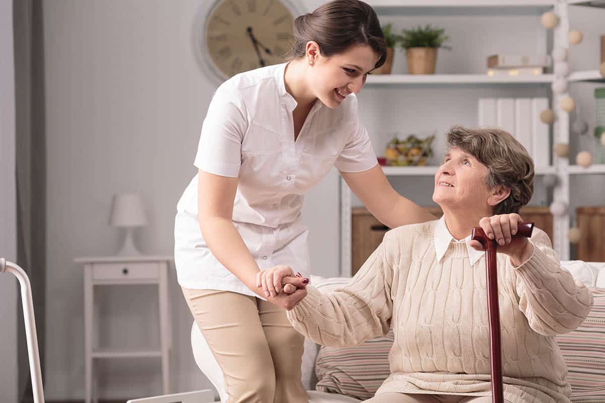 Care Home Assistant and Patient